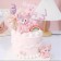 Jewelry for the cake "spirals", stretch, pale pink