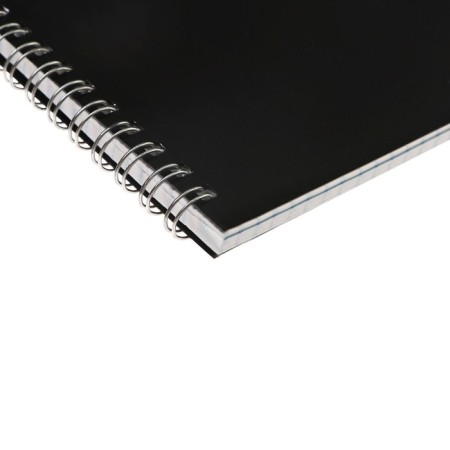 Notebook on the crest A5 48 sheets in the Calligrata cage black, plastic cover, offset unit-2