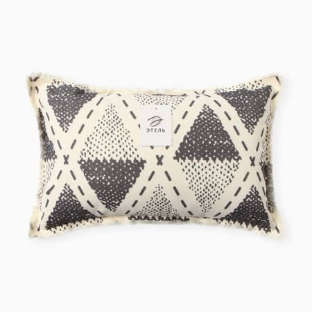 Pillow Ethel "Triangles" 30*50 cm, 100% cotton-3