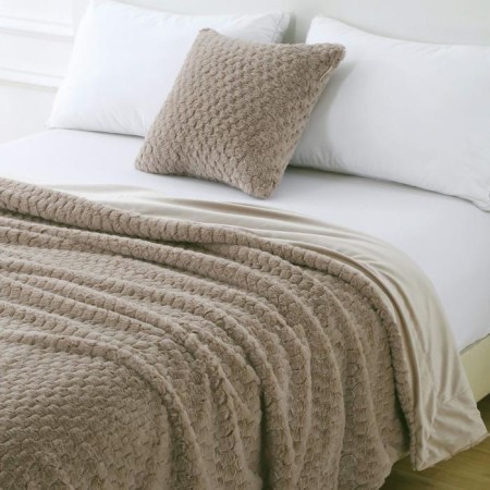 Aville cover, size 160x220 cm, beige color-6