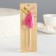 Candle in the cake on the skewer "Fine", the number "4", 5 cm, pink