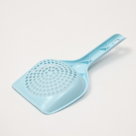 A toilet scoop with a fine mesh, 25 cm x 15.5 cm, blue-2