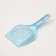 A toilet scoop with a fine mesh, 25 cm x 15.5 cm, blue