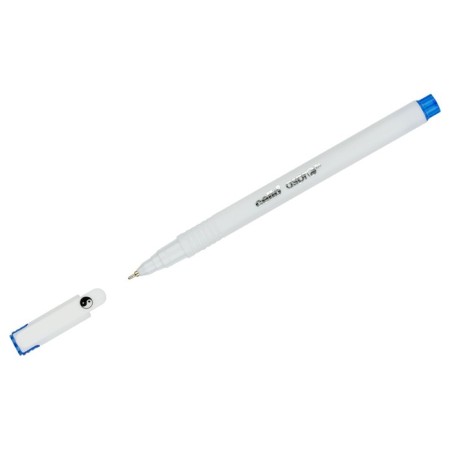 Balloon handle Cello "Aspro" needle node 0.7mm, blue ink, matte white case