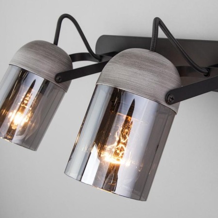 Lamp Mars, 2x40W E27, black color, gray color-1