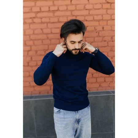 Jumper male ise, size 56, dark blue color-2