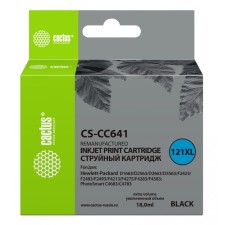 CACTUS CSTUS CS-CC641 No. 121XL, for HP DJ D1663/D2563/D2663/D55563/F2423/F2483, 18 ml, black color.
