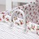 Basket for storage laid handmade Daulin "Flowerers", 42 × 28 × 19 cm, white color