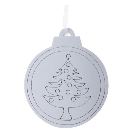 Christmas tree decoration for painting "spruce" 4 pcs., Brush-2
