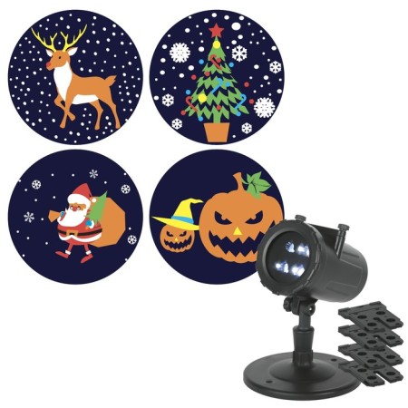 Lamp New Year ERA ENIOP-10 LED "holiday", street, 4 cards with dynamic projections