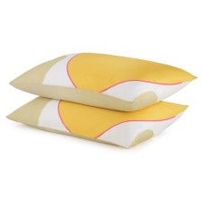 Set of pillowcases Freak Fruit, size 50x70 cm, 2 pcs, mustard color