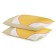 Set of pillowcases Freak Fruit, size 50x70 cm, 2 pcs, mustard color