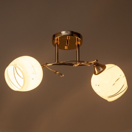 Rafael chandelier 2x60W E27 gold 48x16x22.5cm-2