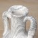 VAZA Ceramics Table "Brigham" jug, D-6CM, h-19x12 cm, white-gray
