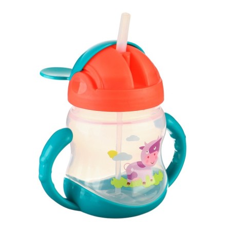 Baby chipper with silicone tube, 250 ml., With pens, color mix-7
