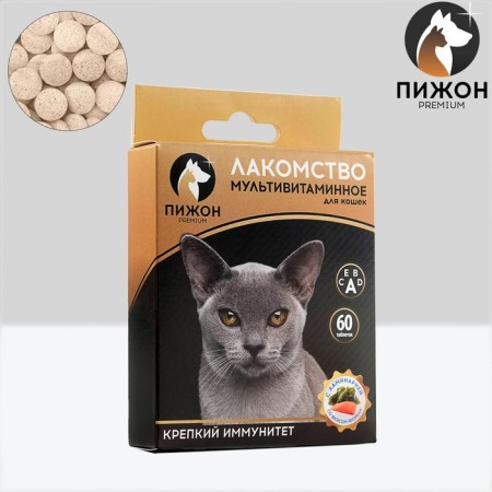 Cat a treat "Piggers. Strong Immunity" with kelp and trout, 60 tab