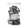 Fastener-clip for the mounting gun Ø 50 mm, black (25 pcs/UP) rexant