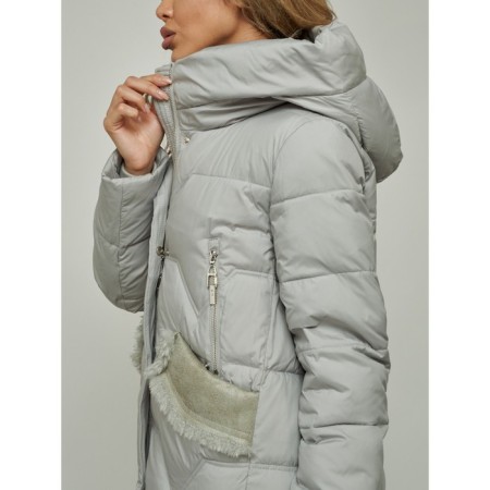 Coat insulated winter female, size 52, color gray-12