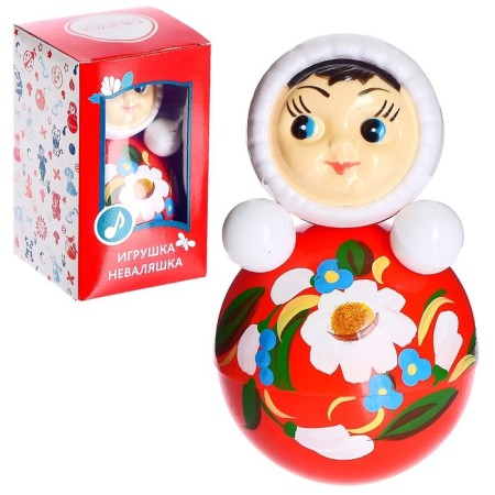 Nevalyashka in art packaging with a pattern