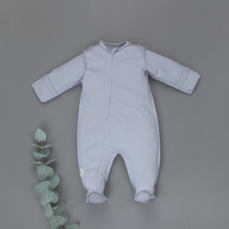 Kinderlitto Slavic Combine Slip “Soft Cotton”, on a zipper, height 62-68 cm, 3 pcs-2
