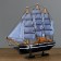 The ship "Pallas" is three-masted blue-white paprusa, 40*8*35cm