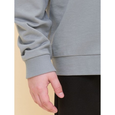 Sweatshirt for boys, height 140 cm, gray color-6
