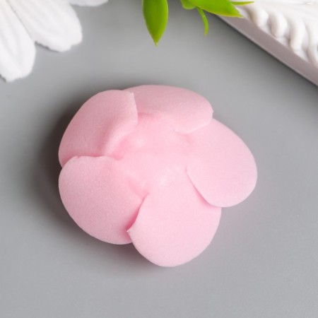 Decor for creativity "Pink rose" d = 3.5 cm-1
