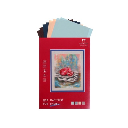 A4 pastel paper, 8 sheets, 4 colors "pastel class", 150 g/m², in the folder