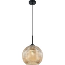 Suspension lamp Donna 1xe27 40W, size 24.5x24.5x36-150 cm, color gold