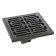 Zein gap, 100x100 mm, vertical, d = 32 mm, stainless steel, gray