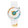 Watch of wrist, D-4 cm, waterproof, silicone strap, white