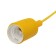 Cartridge E27 Silicone with a cord 1 m yellow rexant
