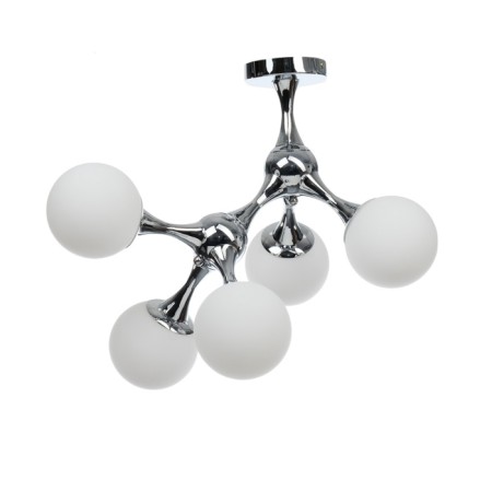 Chandelier "Molecule" 5he27 chrome 60x55x52 cm