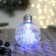 Ball plastic light D-8 cm "time of miracles" shine Christmas trees, transparent