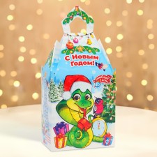 New Year. The gift box New Year's castle is a small 