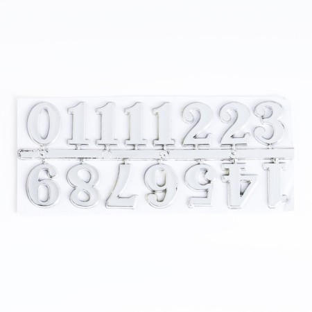 Figures for hours 15 pcs, h-2.5 cm, silver-3