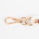 A chain for a bag, plastic, with carbines, 24 × 18 mm, 30 cm, brown/white/gold color
