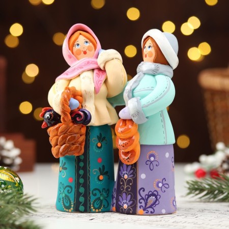 Kovrov toy "Kumushki, Winter", ceramics-1