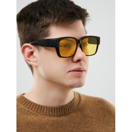 Glasses for the driver, anti -Belk, antiphara, UV 380, width 14.3 cm, pipe 15.4 cm-3