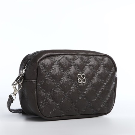 Bag Cross-Bodi with a zipper, gray color-2
