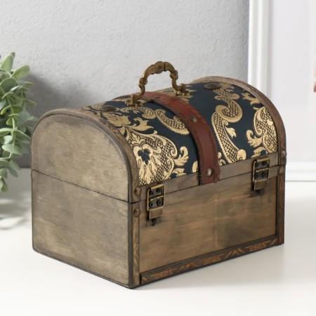 Casket chest "Golden Chinese cucumbers" 20x15x15.5 cm-3