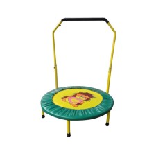 Folding mini-Batut Perfetto Sport with a handle, d = 92 cm, green color