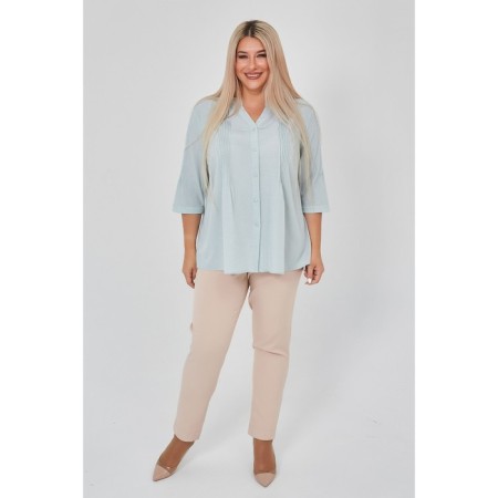 Female shirt, size 54, light green color-2