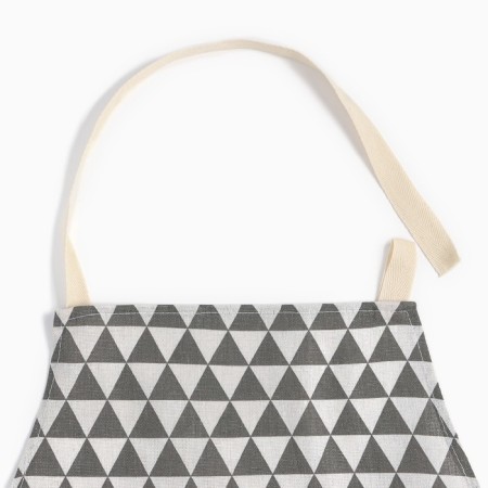 Apron of Dolyana "Triangles", gray color, 60 x 67 ± 4cm, 100%PE-2