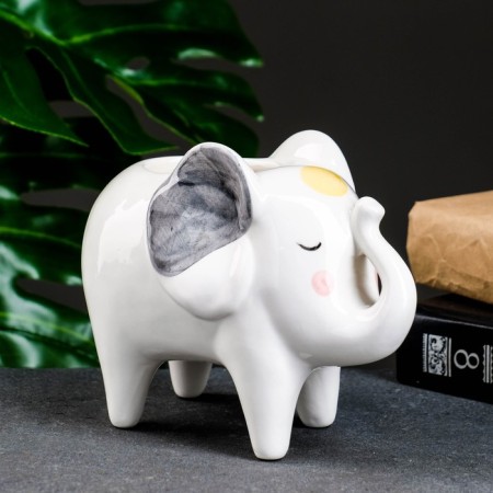 Kashpo "Elephant Plato" Bely, 16x9x13cm