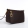 Bag Women's Cross-Bodi with a zipper, brown color