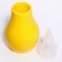 Children's nasal aspirator, with a cap, yellow color