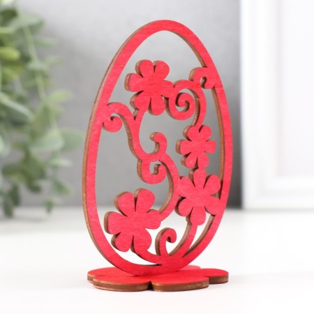 Easter "pattern" 6.5x4.7x9.3 cm (set 2 parts) red-1