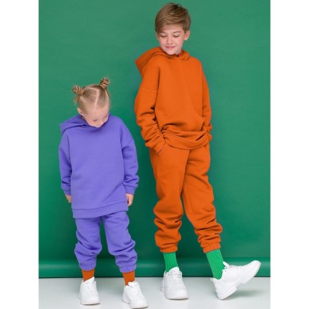 Baby trousers, height 134 cm, orange color-3