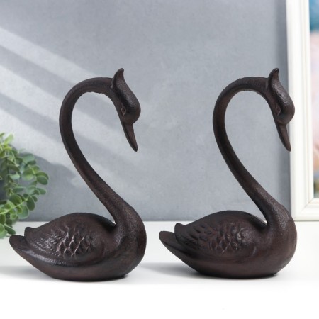 Souvenir Chugun "Two Swan" set 2 pcs 20x8x15 cm-1